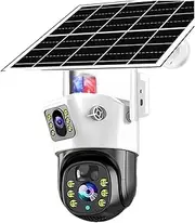 8MP Solar 4G SIM Card WiFi Outdoor IP Security CCTV HD Surveillance PTZ Camera Night Vision PIR Human Detection(WiFi CCTV no Card)