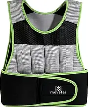 Weighted Vest, 12lb/17lb/20lb Weight Vest with Reflective Stripe for Workout, Strength Training, Running, Fitness, Muscle Building, Weight Loss, Weightlifting