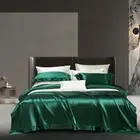 22 MM Mulberry Silk Custom Bedding Set 4pcs Duvet Cover Sets Flat Sheet Purple