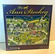 Brand New SEALED ! Anne Stokely 500 pc. Puzzle - Village Celebration