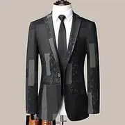 Men's Floral Color Block Long Sleeve Turndown Fashion Streetwear Business Work Wear to work Going out Buttons Print