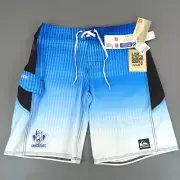 North Melbourne Kangaroos AFL X Quicksilver Shorts Mens 30 Blue Broadshorts