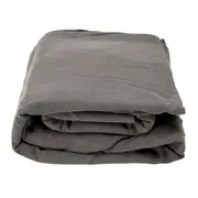 [Sleeping Giant] Como Linen Armless Slipper Chair Cover Charcoal - 1 Seater