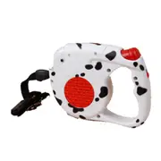Pet Auto Stretch Traction Rope with Flashlight(White)