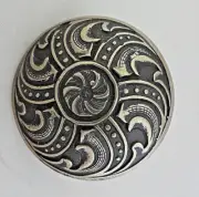 Jeremiah Watt Scarf Ring Slide Bronze Button Concho 1 3/4" Wild Rag Bandana Tie