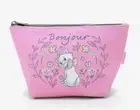 NWT Disney The Aristocats Marie Bonjour Cosmetic Bag Makeup Case Pouch Organizer