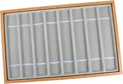 FOMIYES 1Pc 8 Compartment Watch Display Tray Chic Bracelet Holder for Jewelry Organization Durable Storage for Home Shop Use