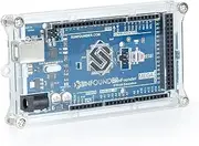 SunFounder Mega 2560 Case Enclosure Transparent Gloss Acrylic Computer Box Compatible with Arduino Mega 2560 Rev3 R3, Genuino Mega 2560 Rev3 and Other Arduino Compatible Mega