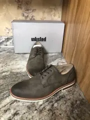 New Kenneth Cole Unlisted Jimmie Lace Up Plain Toe Derby Men’s Size 7.5 Grey