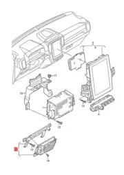 Genuine VW Amarok T1A T1B Ctrl Unit 2HJ035820EP