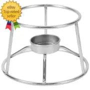 CIFDR Stainless Steel Fondue Pot Stand, 5-Inch Diameter