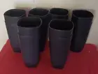 NEW! Mainstays Set of 12 Cups 26 oz Tumblers Blue/cove Square BPA Free Plastic