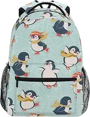 [GAIGEO] Cute Koalas White School Backpack, Versatile School Bags for Girls with Name Tag, 15L, Adjustable Straps, S