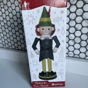 NIB Kurt Adler Santa's World 11" Wooden Buddy the Elf Son of a Nutcracker