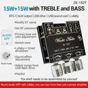 Wuzhi Audio ZK-152T 15Wx2 Bluetooth Stereo Amplifier Power Board w/Tone Controls
