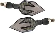 Motorcycle Indicators Flowing Turn Signal Lights UN&IVE&RSAL LED Turn Signals Light 12v IP68 Waterproof Tail Arrow Lights Accessories(WHITE)