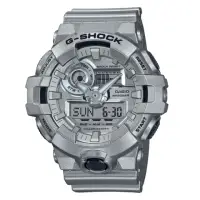 在飛比找momo購物網優惠-【CASIO 卡西歐】G-SHOCK 銀色金屬 未來感 耐衝