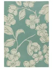 Asiatic Devore Rug in Blue