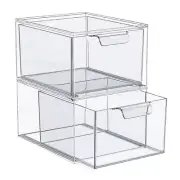 Books Container Rack Textbook Holder Home Acrylic Makeup Organiser Stackable