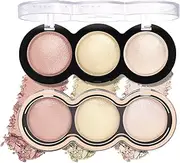 IEFIEL 1Pc Blush Palette with High Pigment Pearly Shine Buildable Formula for Natural Flush Cheek Color Makeup Compact Type 3 One Size
