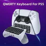 Bluethooth Qwerty Keyborad For PS5 Controller 3.0 Mini Chatpad Built In Speaker