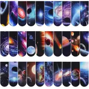 30 Pieces Universe Galaxy Magnetic Bookmark, Starry Sky Magnet Page Book Markers