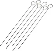 Norpro 12" S/S Skewers 6 Pc Bbq Grilling Camping Marshmallow Hot Dog Shish Kabob