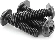 200PCS M2*3/4/5/6/8/10/12mm Black Round with A Screw/Tape Screw/Computer Screw(4mm)