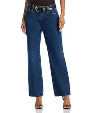 Frame Le Jane High Rise Ankle Wide Leg Jeans in Kirk