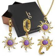 Boxed Rapunzel Opal 3 Pieces Jewellery Set