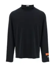Heron Preston Logo Embroidered Long-Sleeved T-Shirt S,XS,M Black