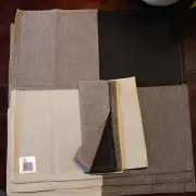 (4) NWTJanus Linen Napkins, Multicolor 18x18