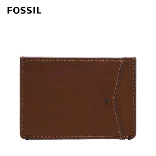 【FOSSIL 官方旗艦館】Joshua 仙人掌純素皮革卡夾-咖啡色 ML4461B210(禮盒組附鐵盒)