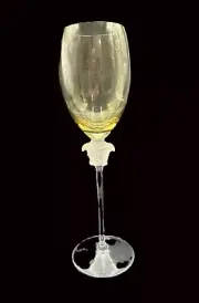 ROSENTHAL "VERSACE MEDUSA LUMIERE AMBER" WINE GOBLET