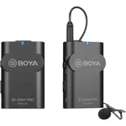 Boya BY-WM4 PRO Digital Camera-Mount Wireless Omni Lavalier Microphone System (2.4 GHz) For Smartphones, DSLRs, and Camcorders [BY-WM4-PRO]