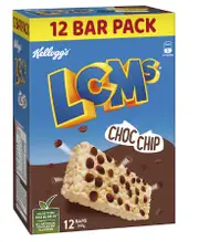 Kellogg's LCMs Choc Chip Rice Bubbles Snack Bars 12 pack 240g