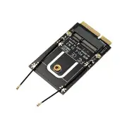 NGFF M2 Wireless Network Card to MiniPCIe Interface Adapter Bluetooth w/Antenna