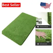Ultra Absorbent 30x50 Inch Forest Green Bathroom Rug - Machine Washable & Plush