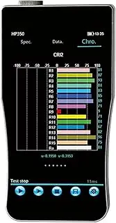 HP350 Handheld Spectral Illuminance Meter Color Temperature Analysis Spectrometer with 5Inch Touch Screen for LED Grow Lights for Home, Plant Growth Lab