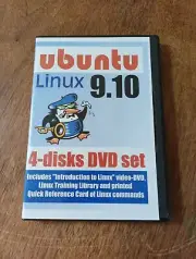 Ubuntu Linux 9.10 4 DVD Set Training PC 4 Courses