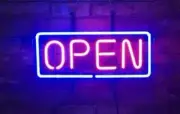 Cafe Shop Market Open Neon Lamp Sign 14" Business Wall Door Window Show Display
