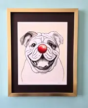AIDAN FLUX | Hand Signed Authentic Print Framed More than a Pet COA