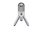 Samson Audio Meteor Mic 25mm Diaphragm USB Condenser Recording Microphone Silver