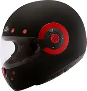 SMK Retro, full face helmet , color: Matt Black/Red , size: XS
