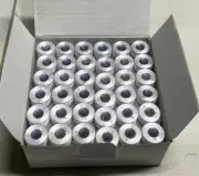 144 Spools Variegated/Shading Embroidery Machine Thread. Color Is White. New