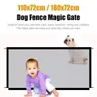 Pet Mesh Magic Gate Pets Barrier Baby Kid Safety Fence Portable Indoor Guard ♍