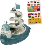 1 Set Gliding Track Car Educational Cartoon Car Creative Imagination Development Material for