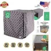 Stylish 36-Inch Clark Gable Dog Crate Cover - Cotton, Machine Washable