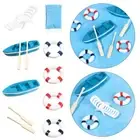 Garden Miniature DIY Beach Chair Paddle Mini Sea View Ornaments Boat