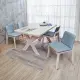 【BODEN】康納5尺實木餐桌椅組(一桌四椅)